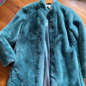 Faux Fur 3/4 Coat
